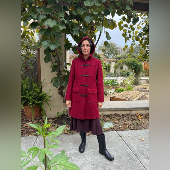 Vintage Andrea Collection Red 100% Wool Coat - Picture 5 of 9